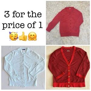 S/M J Crew Cardigan Bundle/ Lot